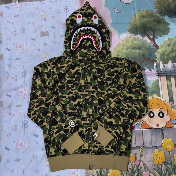 Bape Camouflage Shark Hoodie
